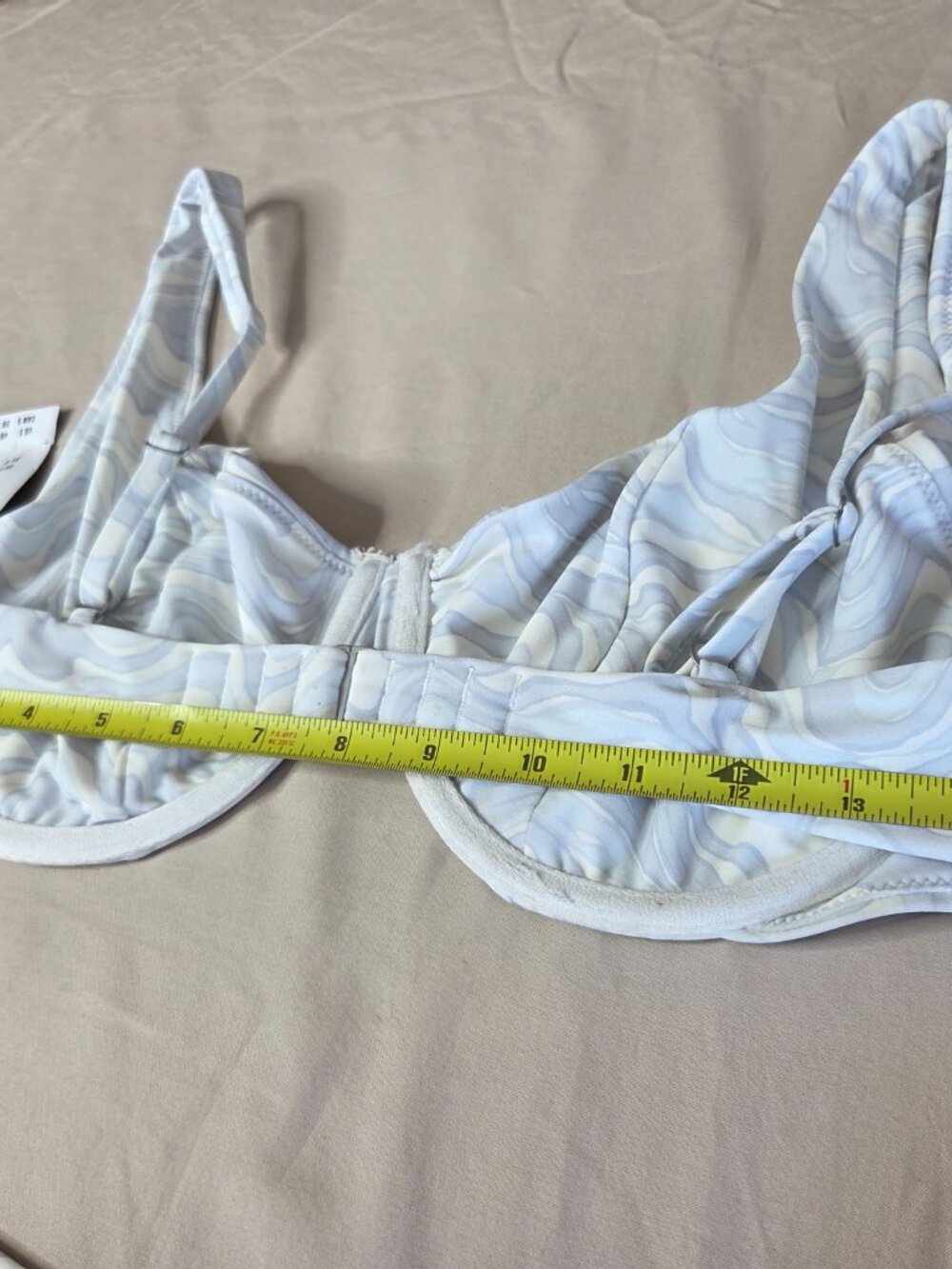 Abercrombie & Fitch NWT Bikini Set Wave Print Underwire Top + Moderate Bottom XL - Picture 5 of 15